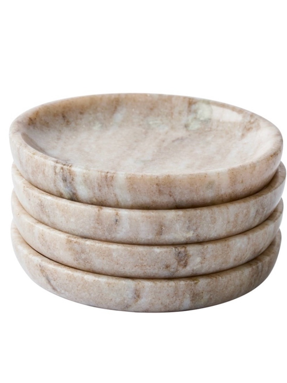 Stone Marble Coasters - Beige Marble Set of 4